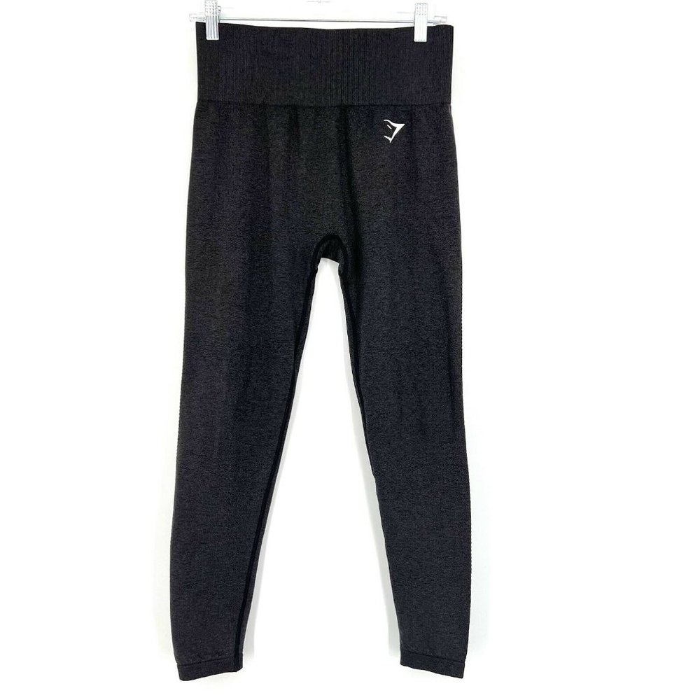 Gymshark Size Medium/Large Seamless Leggings Dark Grey High Waisted